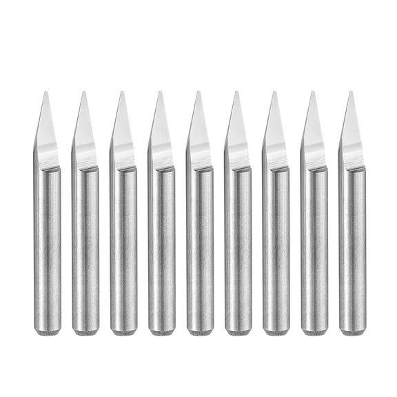 Uxcell Solid Carbide Wood Engraving Bit CNC Router Tool 0.4mm