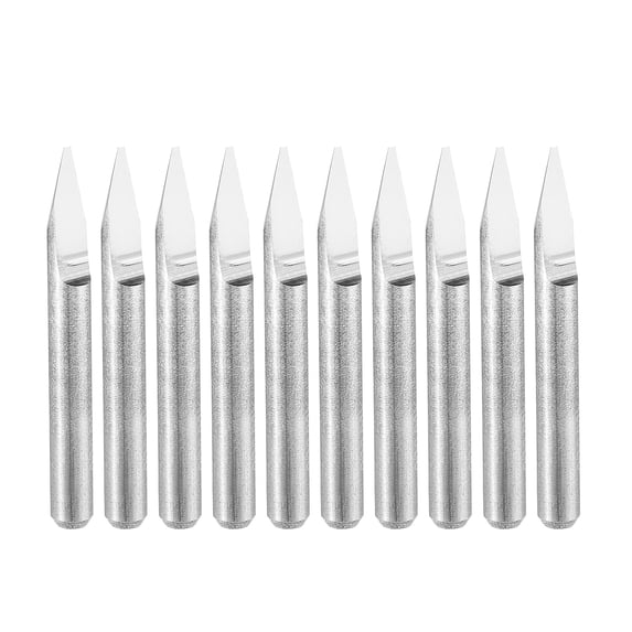Uxcell Solid Carbide Wood Engraving Bit CNC Router Tool 0.6mm