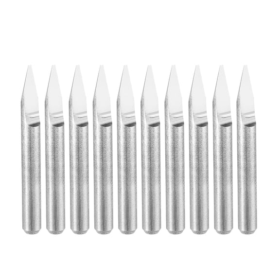 Uxcell Solid Carbide Wood Engraving Bit CNC Router Tool 0.6mm