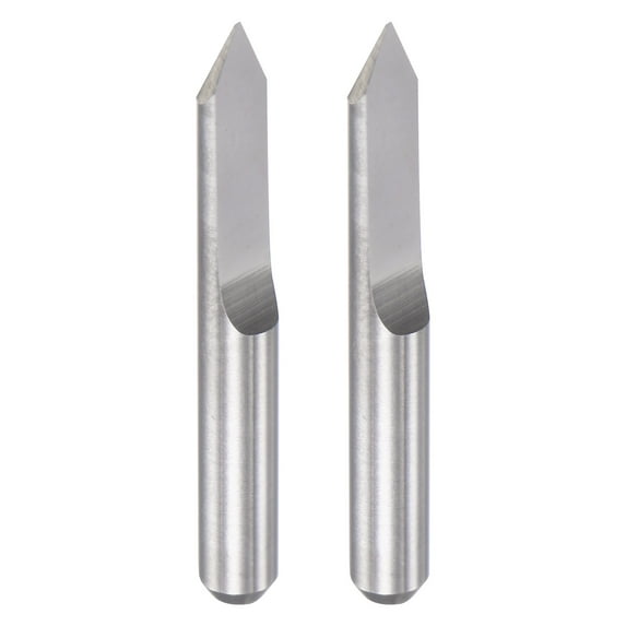 Uxcell Solid Carbide Wood Engraving CNC Router Bit Carving Milling Cutter Tool 0.2mm