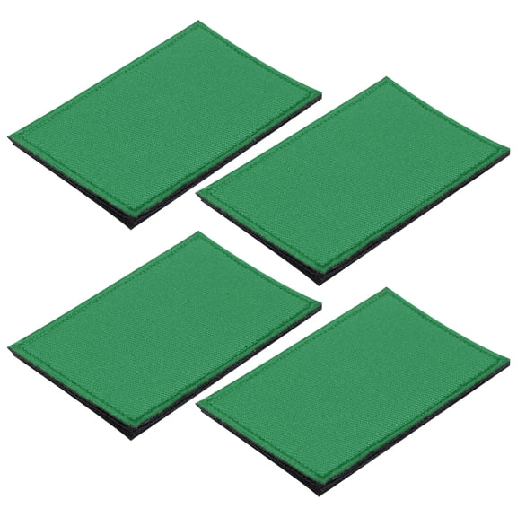 Uxcell Solid Green Flag Patch Flags Embroidered Patches 3.15x1.97 Inch for Vest Clothes Backpacks Hats,Pack of 4
