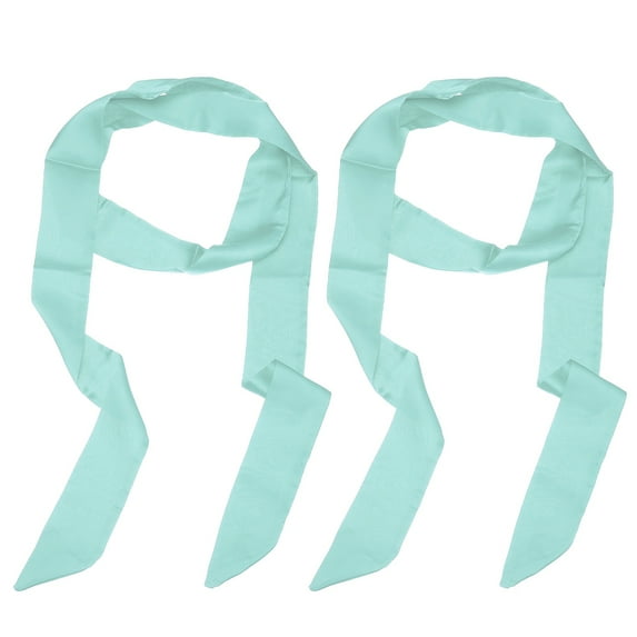 Uxcell Solid Long Neckerchief, Stylish Ribbon Scarf Pure Skinny Scarf Necktie Bright Blue
