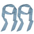 thumbnail image 1 of Uxcell Solid Long Neckerchief, Stylish Ribbon Scarf Pure Skinny Scarf Necktie Light Blue, 1 of 7