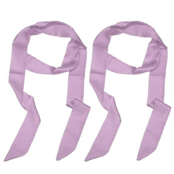 Uxcell Solid Long Neckerchief, Stylish Ribbon Scarf Pure Skinny Scarf Necktie Lilac