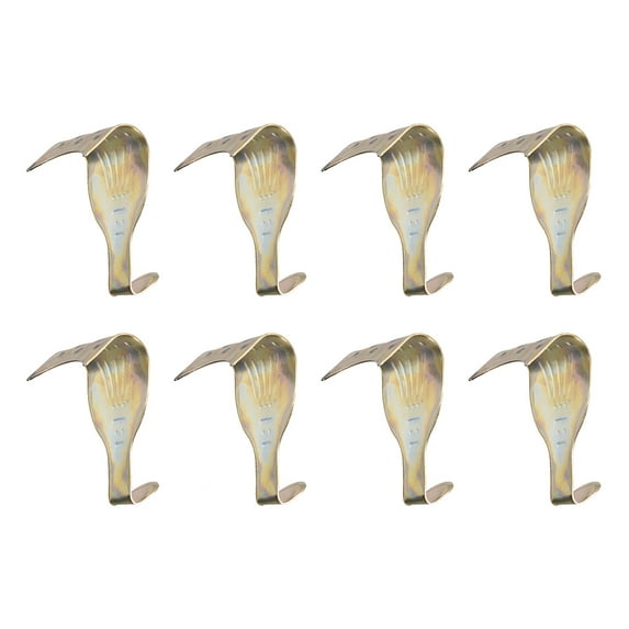 Uxcell Solid Picture Hooks Rail Hanging Hook Color Zinc-plated 52mmx34mm Bronze 8pcs