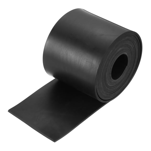 Uxcell Solid Rubber Sheet 1/8" Thick x 4" Wide x 120" Long, Anti-Slip Neoprene Rubber Roofing Material for Gaskets DIY Material, Pads