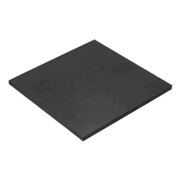 Uxcell Solid Rubber Sheet 3/8" Thick x 12" Wide x 12" Long, Anti-Slip Neoprene Rubber Roofing Material for Gaskets DIY Material, Pads
