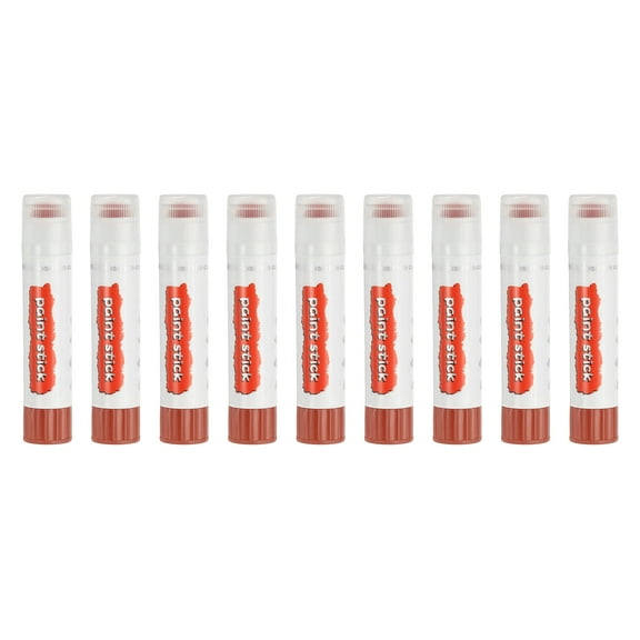 Uxcell Solid Tempera Paints, 9 Pcs Washable Paint Sticks Paint Pens, Brown
