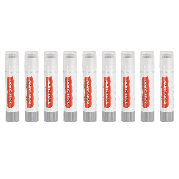 Uxcell Solid Tempera Paints, 9 Pcs Washable Paint Sticks Paint Pens, Gray