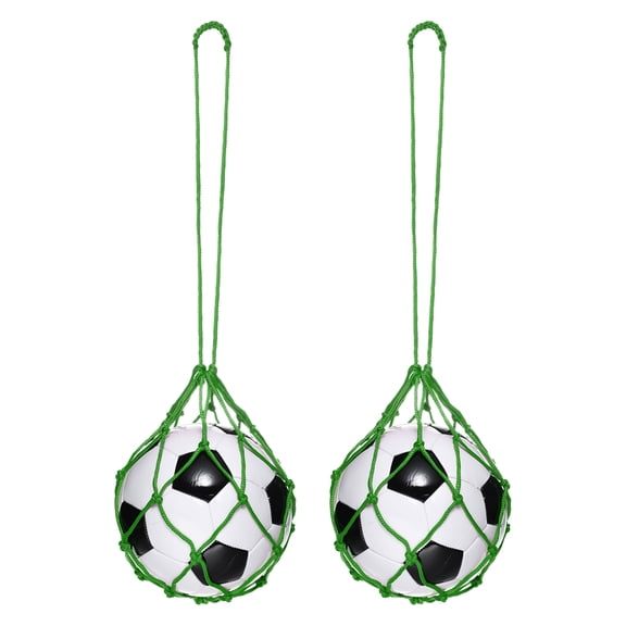 Uxcell Solo Soccer Training Ball Net, Football Practice Net Fits Ball Size 3, 4, 5, Green 1Pcs