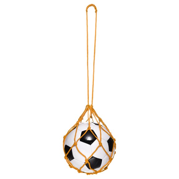 Uxcell Solo Soccer Training Ball Net, Football Practice Net Fits Ball Size 3, 4, 5 Yellow 1Pcs