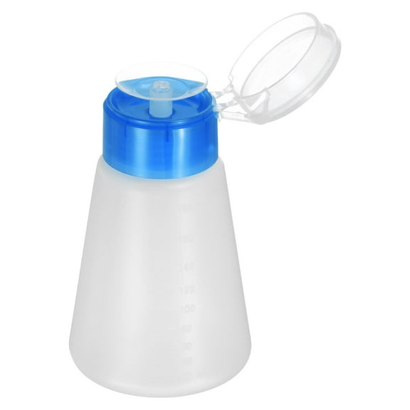 Uxcell Solvent Alcohol Dispensers 180ml(6.1oz) Conical Push Down Liquid Dispenser Pump, Blue