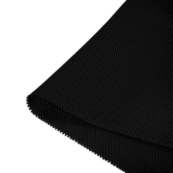 Uxcell Speaker Grill Cloth 20 x 55 Inch Stereo Mesh Fabric Protective Dustproof Cloth for Home Speaker Repair Black