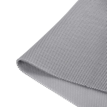 Uxcell Speaker Grill Cloth 20 x 55 Inch Stereo Mesh Fabric Protective Dustproof Cloth for Home Speaker Repair Light Grey