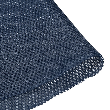 Uxcell Speaker Grill Cloth Polyester Fiber Stereo Mesh Fabric Dark Blue 0.5x1.45m