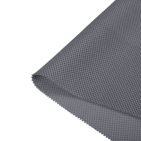 Uxcell Speaker Grill Cloth 40 x 55 Inch Stereo Mesh Fabric Protective Dustproof Cloth for Home Speaker Repair Grey