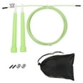 thumbnail image 1 of Uxcell Speed Jump Rope Adjustable Speed Skipping Rope with Storage Bag and Spare Parts Light Green, 1 of 6