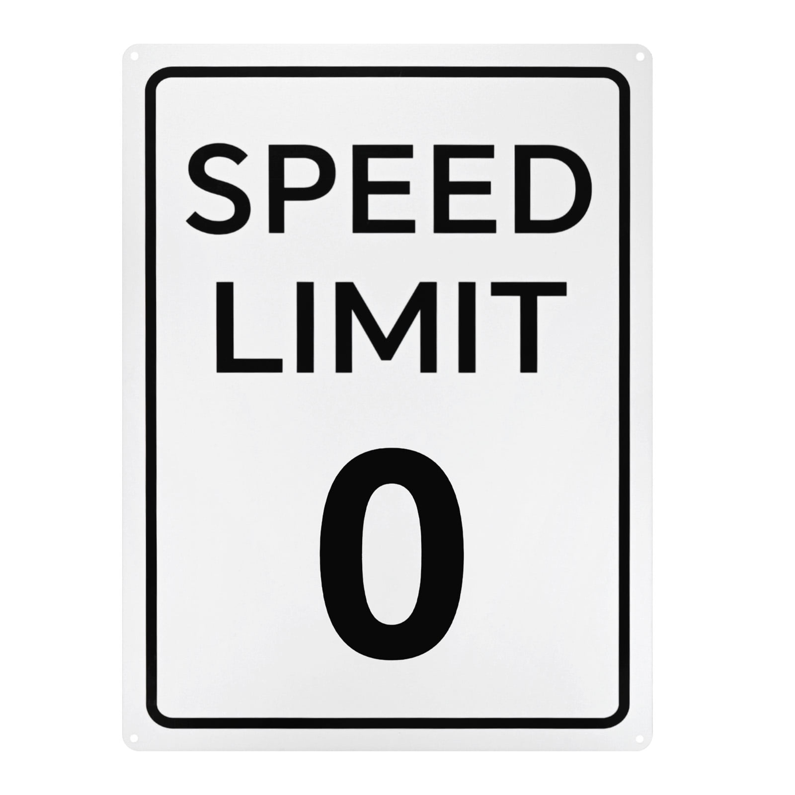 Uxcell Speed Limit 0 MPH Sign, 16