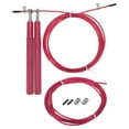 thumbnail image 1 of Uxcell Speed Skipping Rope Adjustable Speed Jumping Rope with Replacement Cable Pink (14mm Handle), 1 of 6