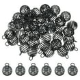 thumbnail image 1 of Uxcell Spiral Bead Cages Pendant, 30Pcs 14x15mm Stainless Steel Spring Stone Holder Necklace Cage Pendants Black, 1 of 6