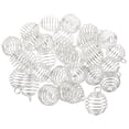 thumbnail image 1 of Uxcell Spiral Bead Cages Pendant, 30Pcs 20x25mm Stainless Steel Spring Stone Holder Silver White, 1 of 6