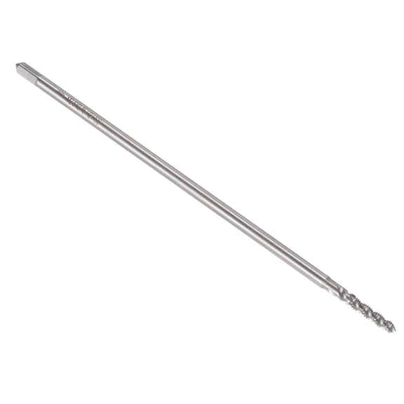 Uxcell Spiral Flute Thread Tap, Metric M2.5 x 0.45 H2 100mm (4") Extra Long Machine Screw Tap Threading Tapping Tool