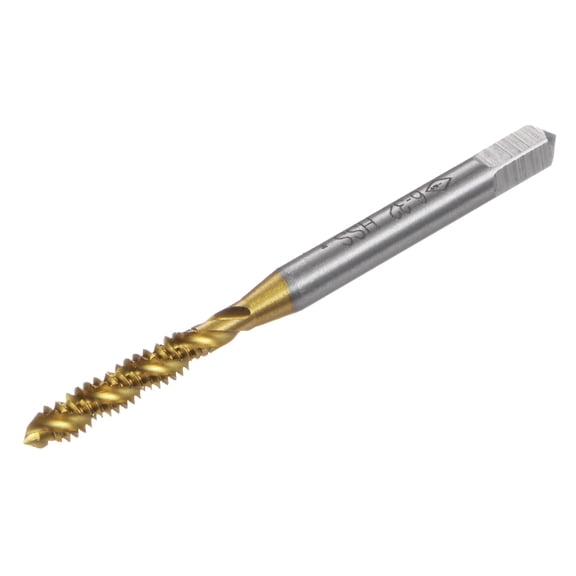Uxcell Spiral Flute Thread Taps 6-32 UNC 2B Titanium Coated Screw Threading Tapping Tools