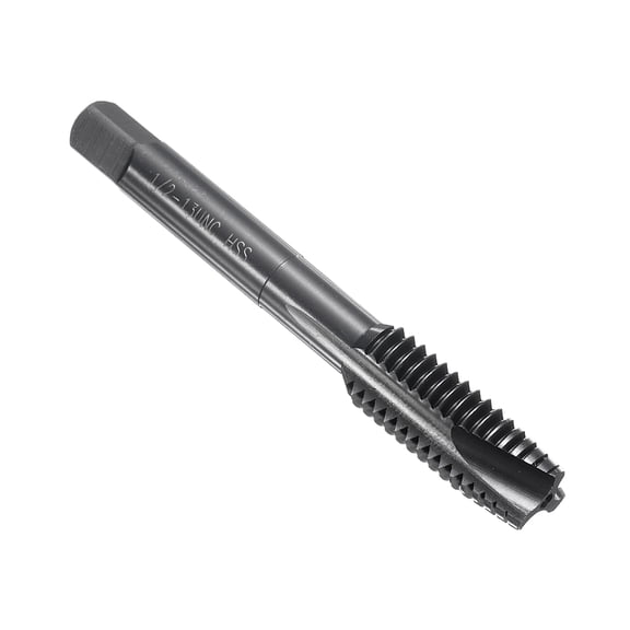 Uxcell Spiral Point Tap 1/2-13 UNC 2B Nitride Coated M2 HSS Machine Threading Tap