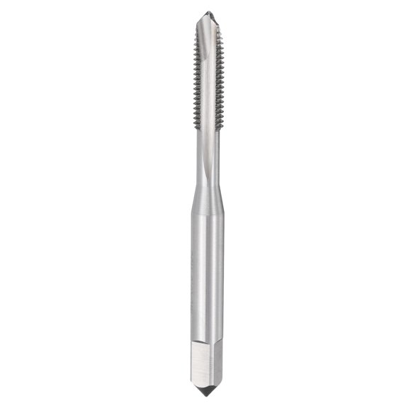 Uxcell Spiral Point Tap M5 x 0.8 High Speed Steel M2 Polished Finish Spiral Point Plug Threading Tap Tool Tapping Bit for Drilling Milling
