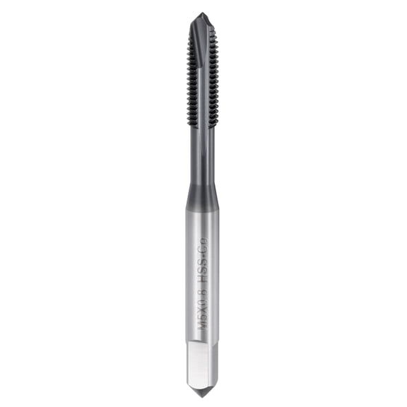 Uxcell Spiral Point Tap M5 x 0.8 High Speed Steel Titanium Carbon Nitride Coating Spiral Point Plug Threading Tap Tool Tapping Bit for Drilling Milling