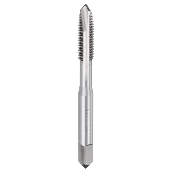 Uxcell Spiral Point Tap M6 x 1 High Speed Steel M2 Polished Finish Spiral Point Plug Threading Tap Tool Tapping Bit for Drilling Milling