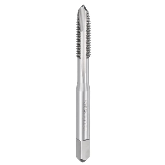 Uxcell Spiral Point Tap M6 x 1 High Speed Steel M35 Polished Finish Spiral Point Plug Threading Tap Tool Tapping Bit for Drilling Milling