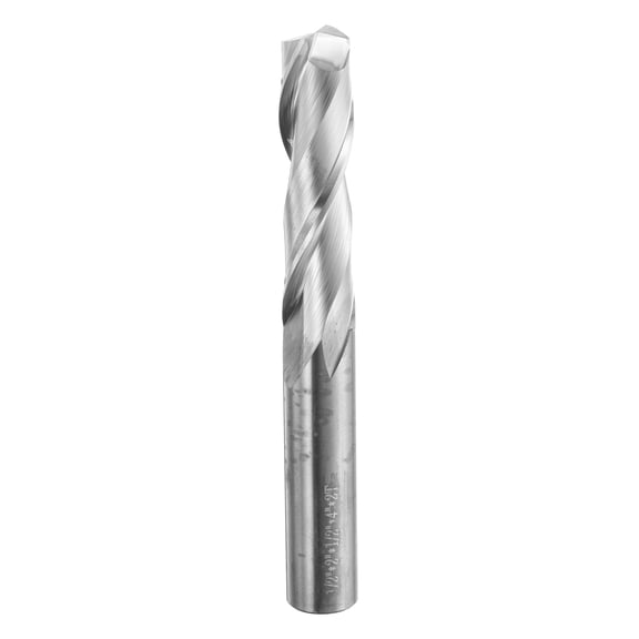 Uxcell Spiral Router Bit 1/2" x 1/2" x 2" x 4" 2 Flutes 30 Degree Helix HRC49-51 Up Cut End Mill Bits