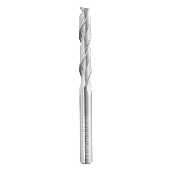 Uxcell Spiral Router Bit 1/8" x 1/8" x 3/4" x 1-1/2" 2 Flutes 30 Degree Helix HRC44-46 Up Cut End Mill Bits