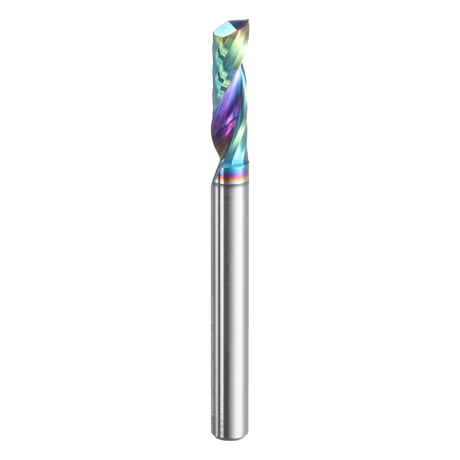 Uxcell Spiral Router Bit 4mm x 15mm x 4mm x 45mm 1 Flute Solid Carbide ...