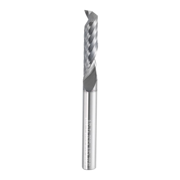 Uxcell Spiral Router Bit 5/32" x 3/4" x 5/32" x 1-3/4" 1 Flute AlTiN Coated Solid Carbide CNC End Mill Milling Bit