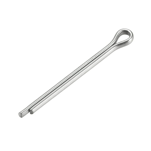 Uxcell Split Cotter Pin -2.5mm x 30mm 304 Stainless Steel 2-Prongs Silver Tone 30Pcs