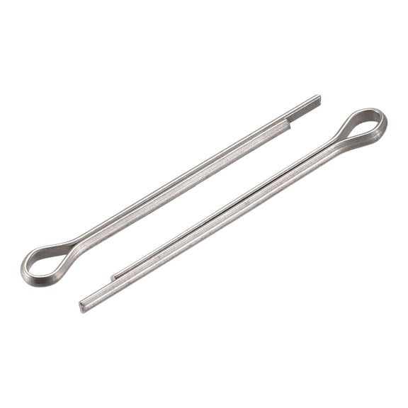 Uxcell Split Cotter Pin, 2mm x 30mm Stainless Steel Clip Fastener Fitting, Silver Tone, 30Pack