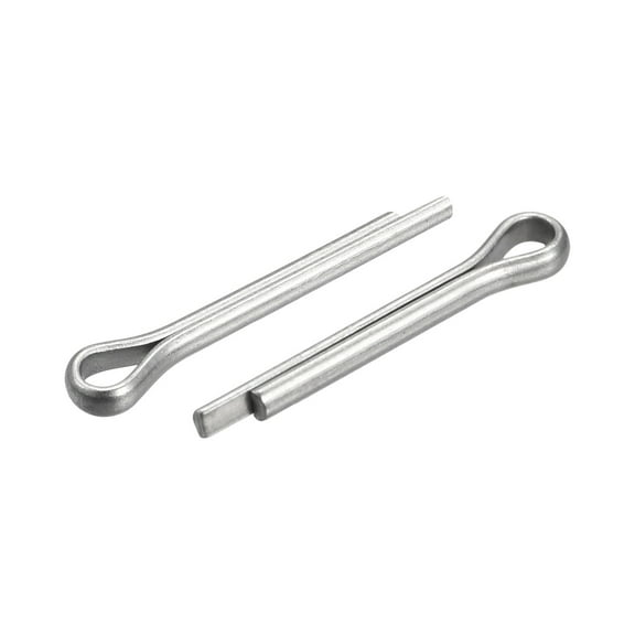 Uxcell Split Cotter Pin, 2x12mm 316 Stainless Steel Clip Fastener Fitting, Silver 60Pack