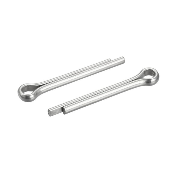 Uxcell Split Cotter Pin, 5mm x 30mm Stainless Steel Clip Fastener Fitting, Silver Tone, 5Pack