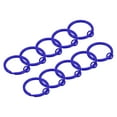 thumbnail image 1 of Uxcell Split Keychain Rings 10Pack Round Flat Key Holder with Open Jump Ring, Dark Blue, 1 of 5