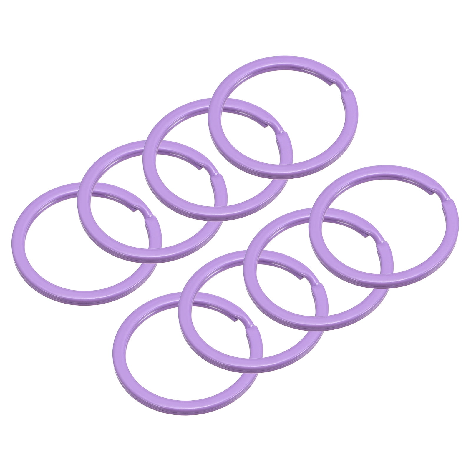Uxcell Split Keychain Rings, 30mm/1.2 inch Round Flat Key Holder