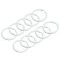 thumbnail image 1 of Uxcell Split Keychain Rings, 30mm/1.2 inch Round Flat Key Holder, White, 24Pcs, 1 of 5