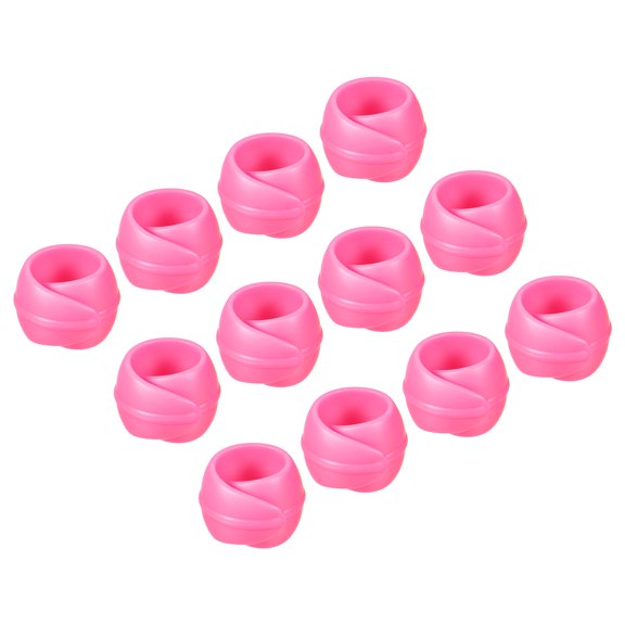 Uxcell Spools Tails Ends Organizers Thread Spool Savers, Rose Red 24 Pack