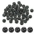 thumbnail image 1 of Uxcell Sport Ball Beads Opaque Acrylic Sports Beads Basketball Beads Spacer Loose Beads Craft for DIY Necklace Bracelet 60 Pcs Black, 1 of 7