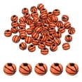 thumbnail image 1 of Uxcell Sport Ball Beads Opaque Acrylic Sports Beads Basketball Beads Spacer Loose Beads Craft for DIY Necklace Bracelet 60 Pcs Orange, 1 of 7