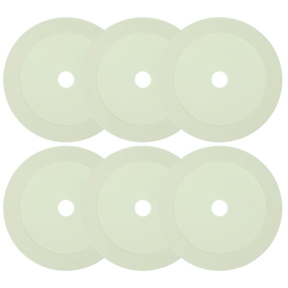 Uxcell Spot Markers, 6 Pcs Flat Soccer Cones Field Floor Court Marking Poly Dot, White