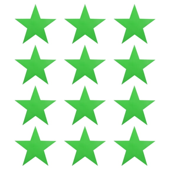 Uxcell Spot Markers, Star Arrow Poly Spot Marker for Agility Training Floor Dots Non-Slip PE Equipment 12Pcs & 9.4 in & Green-for (Soccer/Speed Training/Basketball/Dance Practice)