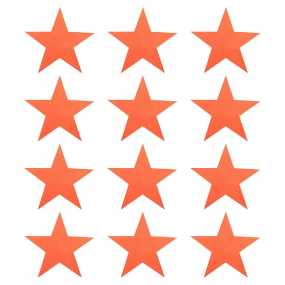 Uxcell Spot Markers, Star Arrow Poly Spot Marker for Agility Training Floor Dots Non-Slip PE Equipment 12Pcs & 9.4 in & Orange-for (Soccer/Speed Training/Basketball/Dance Practice)