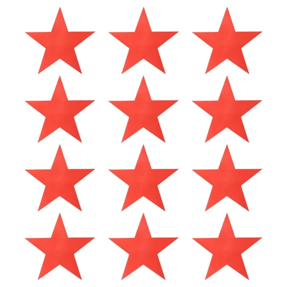 Uxcell Spot Markers, Star Arrow Poly Spot Marker for Agility Training Floor Dots Non-Slip PE Equipment 12Pcs & 9.4 in & Red-for (Soccer/Speed Training/Basketball/Dance Practice)